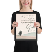 Philippians 4:6 Framed Poster