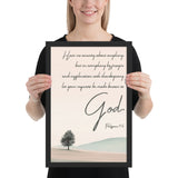 Philippians 4:6 Framed Poster