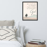 Philippians 4:6 Framed Poster
