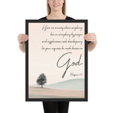 Philippians 4:6 Framed Poster