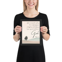 Philippians 4:6 Framed Poster