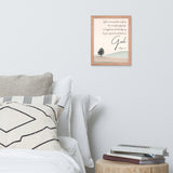 Philippians 4:6 Framed Poster