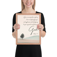 Philippians 4:6 Framed Poster