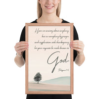 Philippians 4:6 Framed Poster