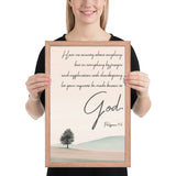 Philippians 4:6 Framed Poster