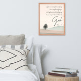Philippians 4:6 Framed Poster