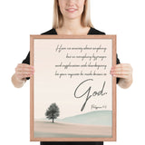 Philippians 4:6 Framed Poster
