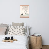 Philippians 4:6 Framed Poster