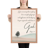 Philippians 4:6 Framed Poster