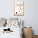 Philippians 4:6 Framed Poster