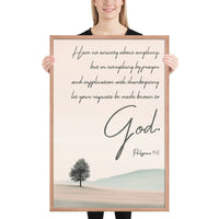 Philippians 4:6 Framed Poster