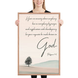 Philippians 4:6 Framed Poster