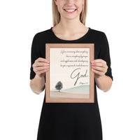 Philippians 4:6 Framed Poster