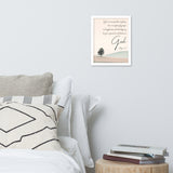 Philippians 4:6 Framed Poster