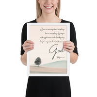 Philippians 4:6 Framed Poster
