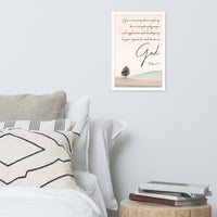 Philippians 4:6 Framed Poster