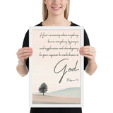 Philippians 4:6 Framed Poster