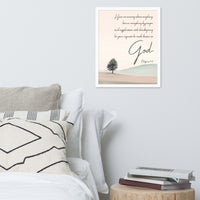 Philippians 4:6 Framed Poster