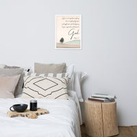 Philippians 4:6 Framed Poster