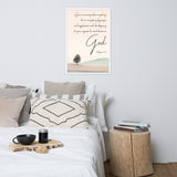 Philippians 4:6 Framed Poster