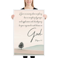 Philippians 4:6 Framed Poster