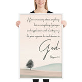 Philippians 4:6 Framed Poster
