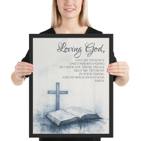 Prayer For Patience Framed Poster