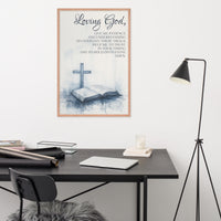 Prayer For Patience Framed Poster