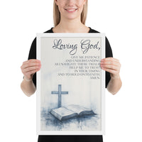 Prayer For Patience Framed Poster
