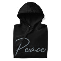 Black Peace Hoodie Close Up