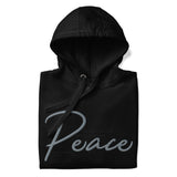 Black Peace Hoodie Close Up