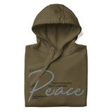 Green Peace Hoodie Close Up