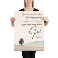 Philippians 4:6 Poster