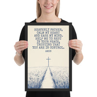 Prayer For Peace Framed Poster