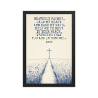 Prayer For Peace Framed Poster