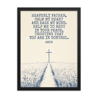 Prayer For Peace Framed Poster