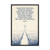 Prayer For Peace Framed Poster