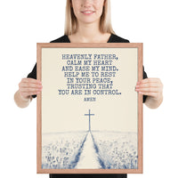Prayer For Peace Framed Poster