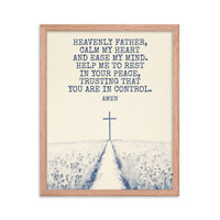 Prayer For Peace Framed Poster