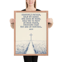 Prayer For Peace Framed Poster