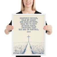 Prayer For Peace Framed Poster