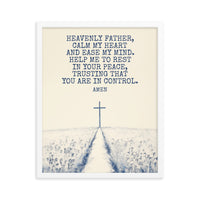 Prayer For Peace Framed Poster