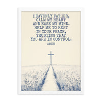 Prayer For Peace Framed Poster