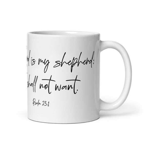 Psalm 23:1 White Mug
