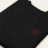 Black t-shirt with embroidered cross