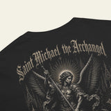 Black t-shirt with 'Saint Michael the Archangel' design