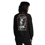 Woman Wearing A Black Saint Michael Sweatshirt 