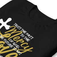 Close Up Of A Black St. Augustine Of Hippo Shirt