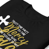 Close Up Of A Black St. Augustine Of Hippo Shirt