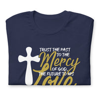 Front View Of A Navy St. Augustine Of Hippo Shirt